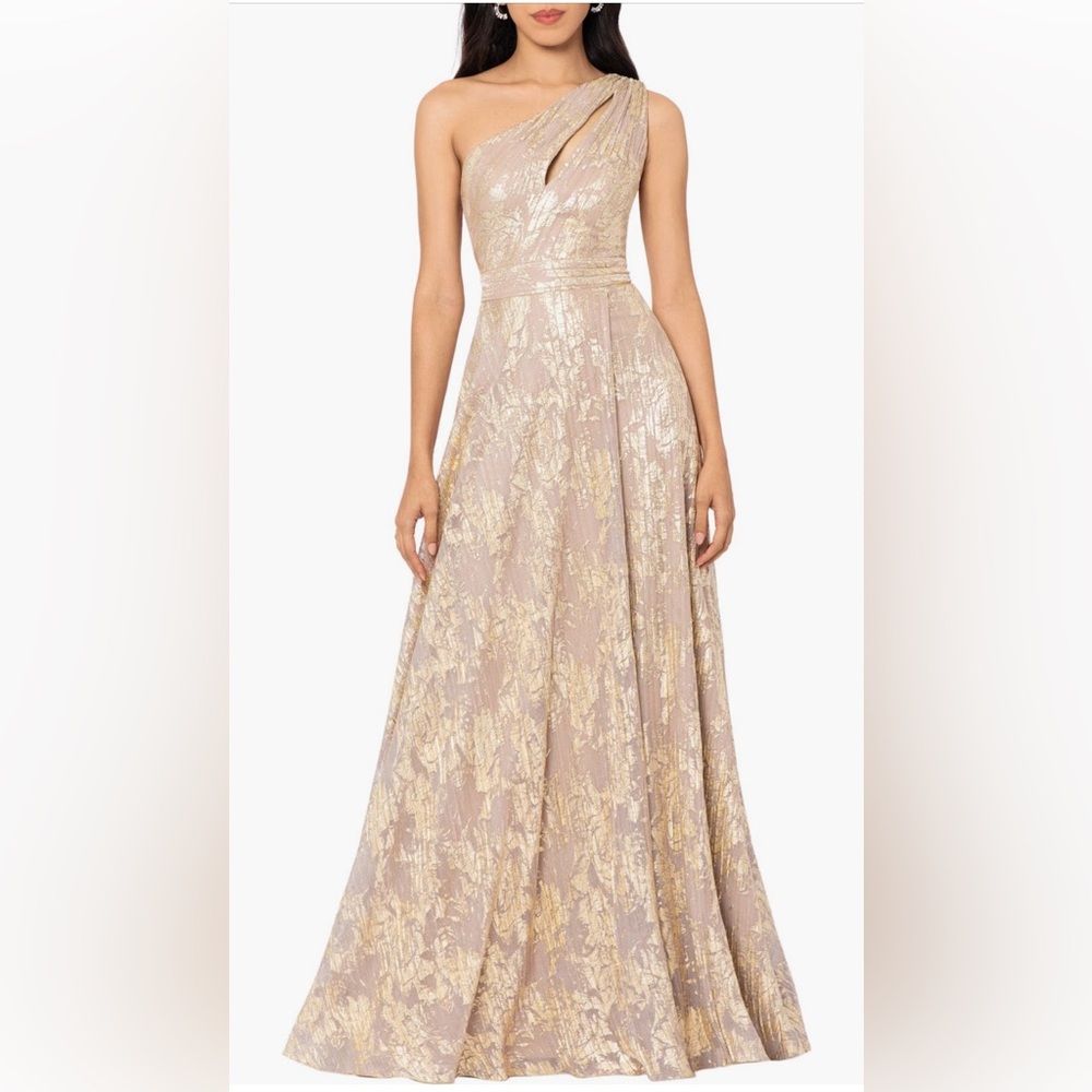 Betsy & Adam Gold and light pink Dress